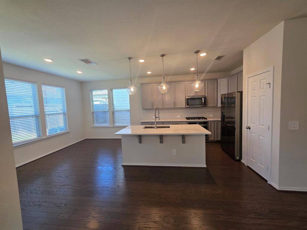 The open concept, Living room, Kitchen and dining area