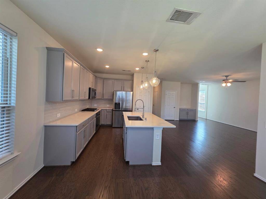 The open concept, Living room, Kitchen and dining area