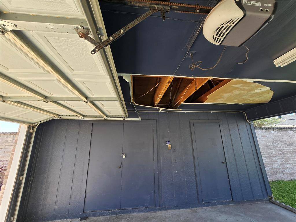 Garage Area Missing Sheetrock
