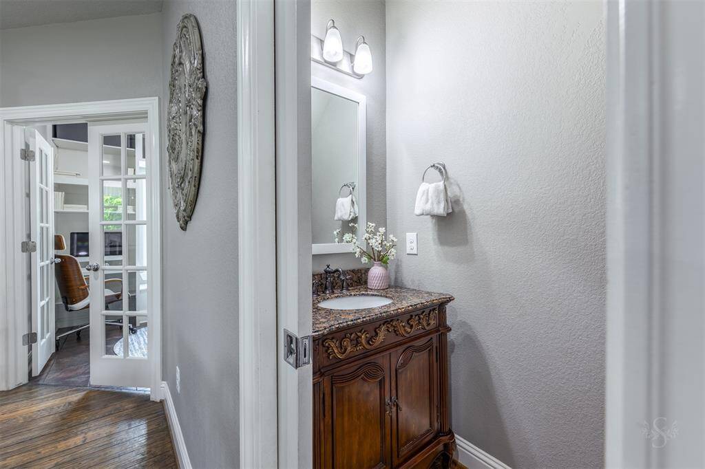 Half bath on the main floor.