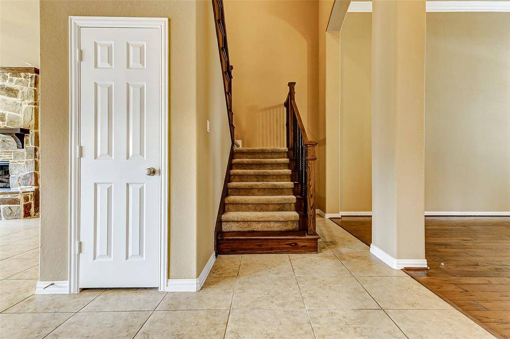 carpeted staircase