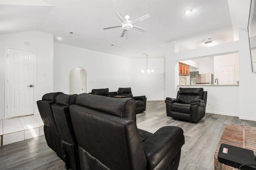 Beautiful fixtures and a coat closet at the entry.