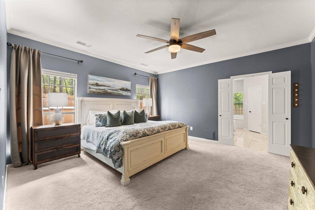 Primary bedroom on the first floor