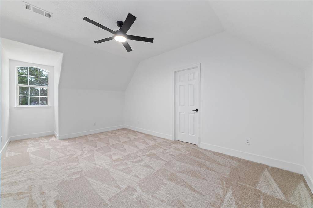 Just off the game room is the 4th bedroom upstairs in this home.