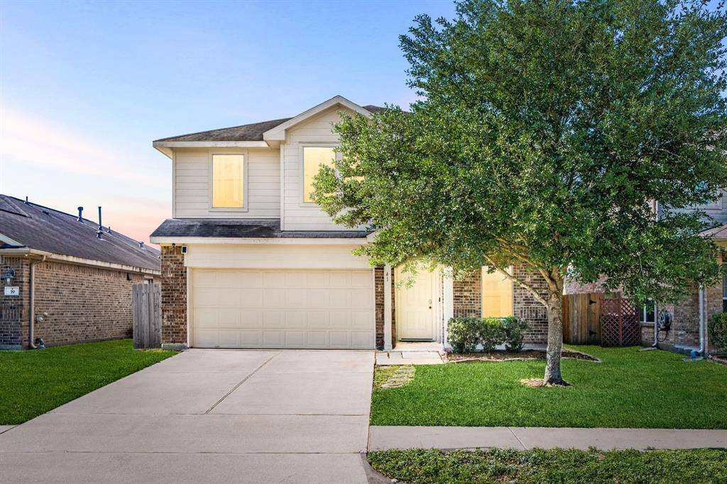 Welcome home to 41 Blisten Spring Dr on a quiet street in Rodeo Palms the Colony and zoned to Alvin ISD! This stunning home has lovely curb appeal, a well-manicured lawn, beautiful landscaping, brick elevation, covered front porch, traditional style, and a double wide driveway!
