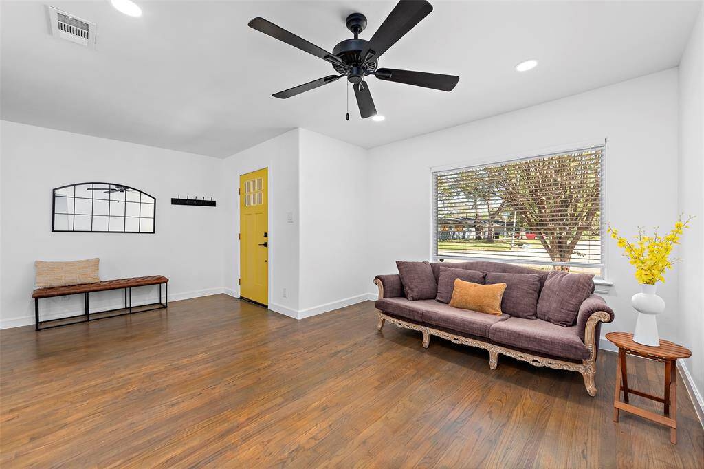 Upon entering into the foyer you are greeted with a large space that could easily be office, downstairs game room or formal living.