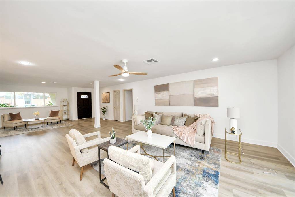 Beautifully updated open and airy living space
