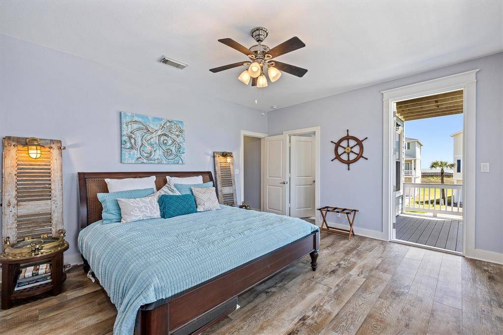 Bedroom 1 - Primary with door to private balcony