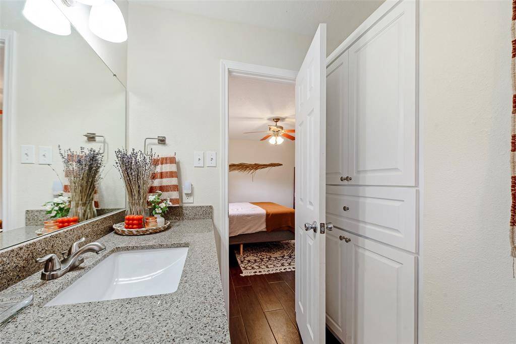 Built-in storage space.