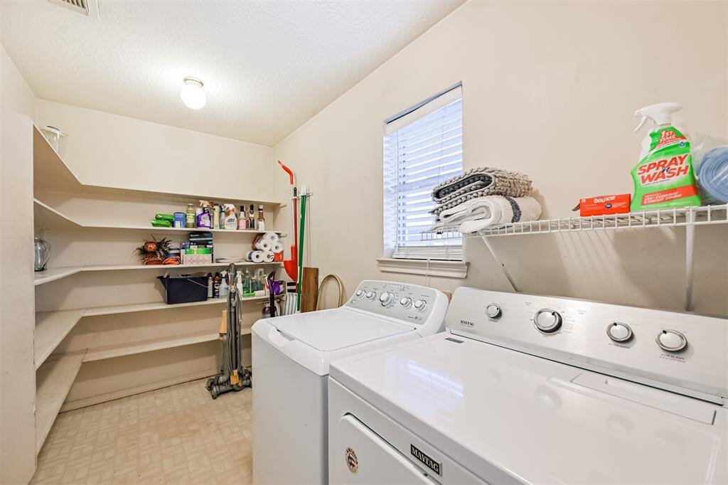 Large walk in pantry/laundry