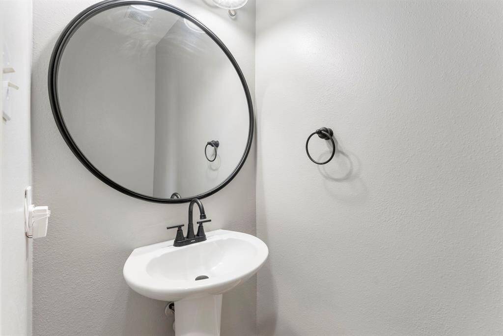 Half bathroom downstairs.
