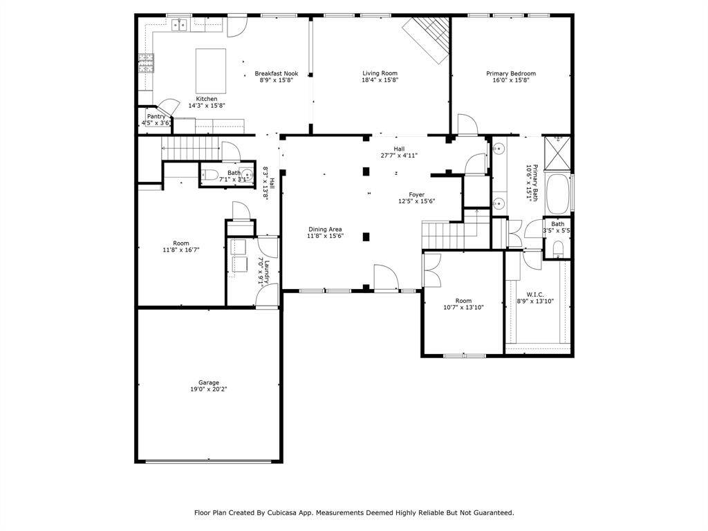 Downstairs floorplan