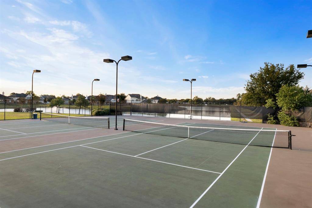 Tennis courts are exclusive to residents of Country Lake Estates.