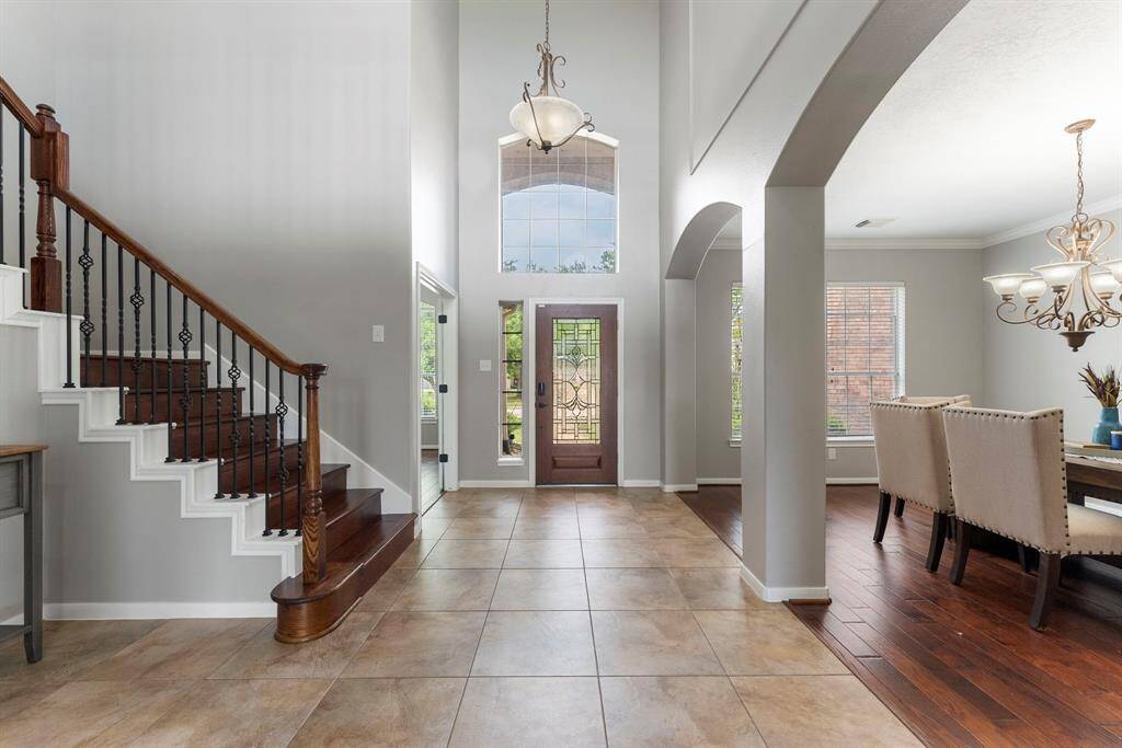 Eye catching architectural details throughout this home.