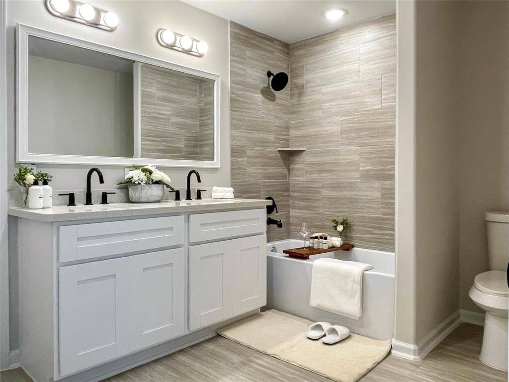 Move-in ready and features a beautiful primary bathroom