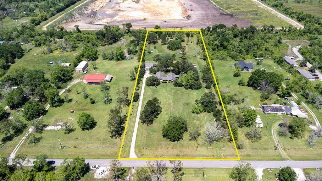 Aerial view of home
