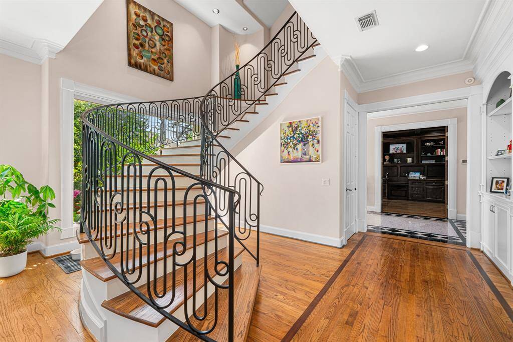 Lovely iron staircase.