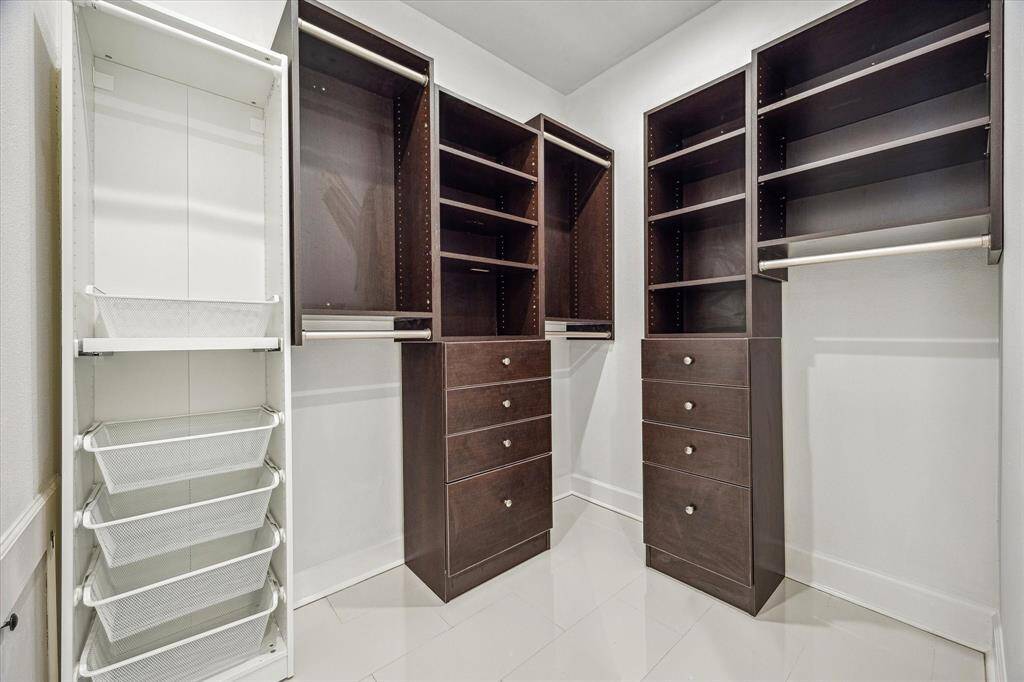 MASTER CLOSET IS WELL-ORGANIZED SPACE & EFFICIENT!