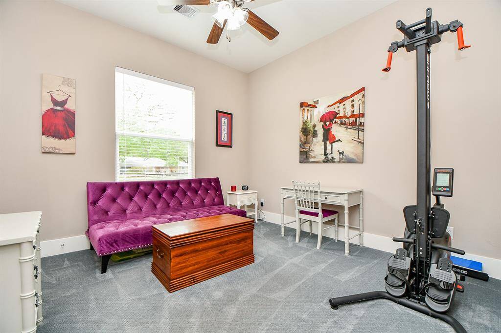 Spacious fifth bedroom offers great flexibility—perfect as a guest suite, home office, hobby/craft room, or even a quiet retreat for midday naps you “accidentally” take. With plenty of natural light, it’s a blank canvas ready to fit your lifestyle.