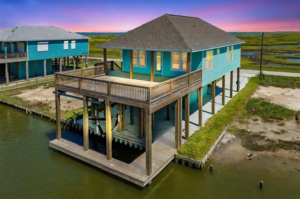Experience serene night fishing right from your own deck.