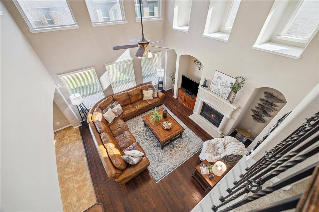 View of Family Room from Upstairs
