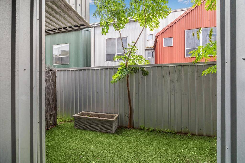 Easy to maintain private back green space...