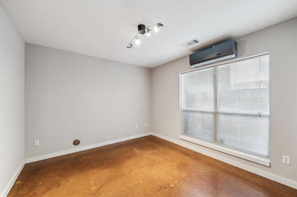 Downstairs private bedroom is large and comfortable.