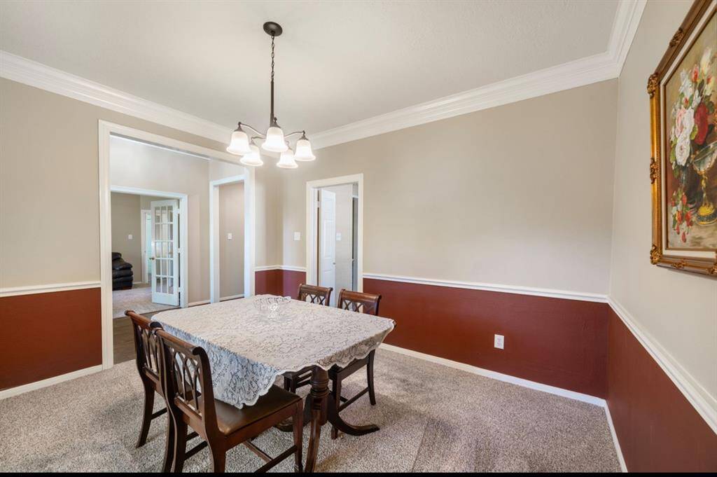 A formal dining or sitting area is perfect for those holiday get-togethers