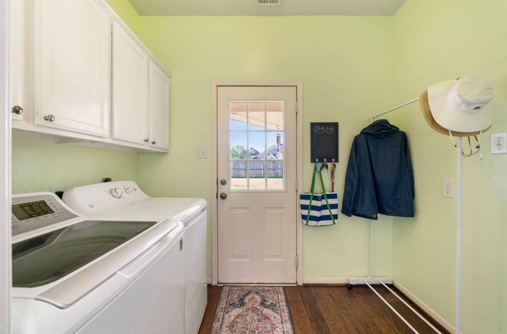 This mudroom is the perfect stopping spot as you come in from the garage into the kitchen