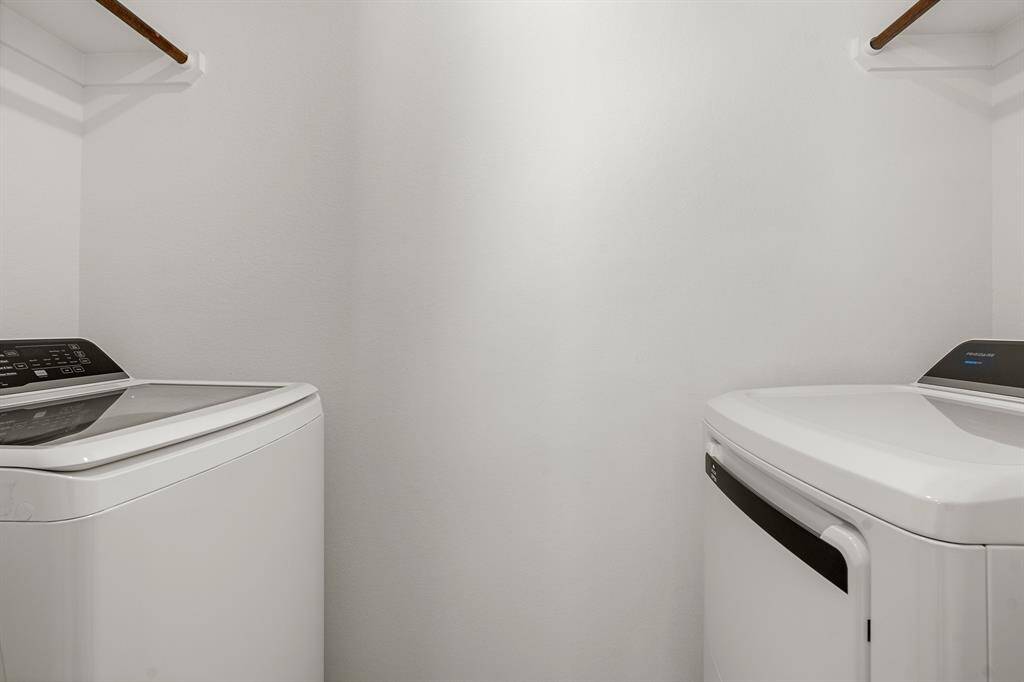 Tucked in nicely in the first floor we will find this nice looking utility room with enough space to fit separate washer and dryer machines.