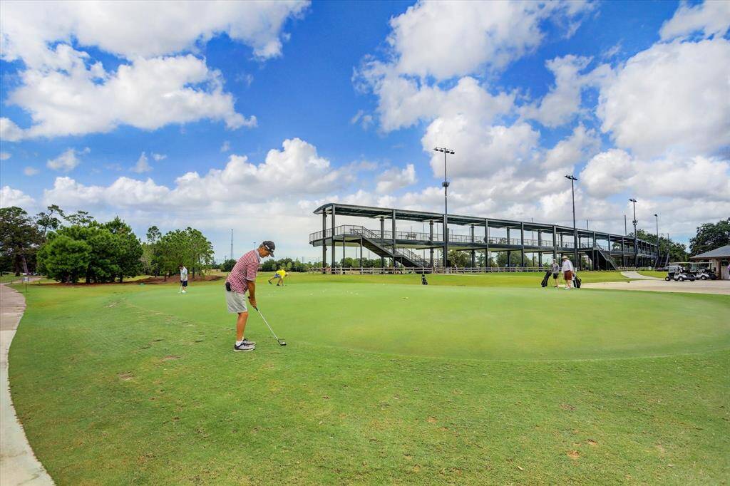 Golfing in Memorial Park