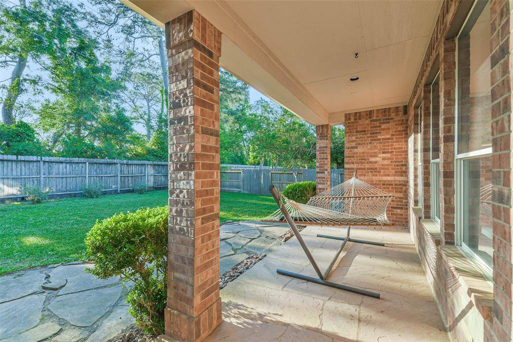 Covered patio. Enjoy your space.