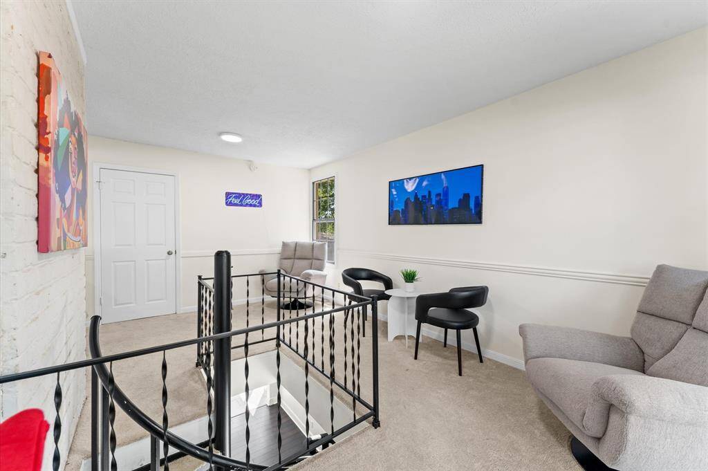 Warm and striking decor is the focus of this spacious home