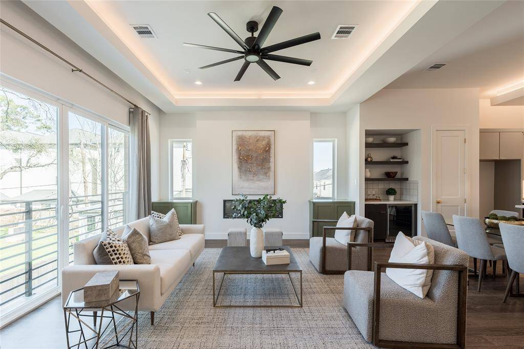The interplay of natural light and refined materials makes this a stunning centerpiece for everyday living.