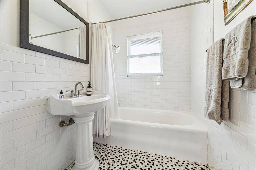 Bathroom with tile floors
