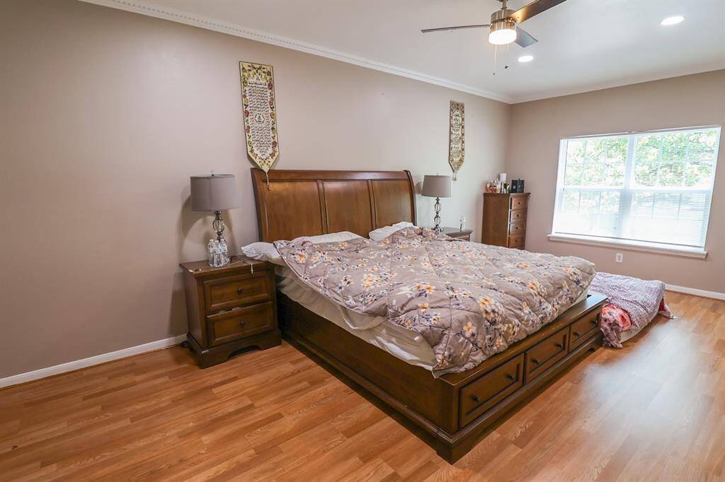 Spacious master bedroom with tons of natural lighting.