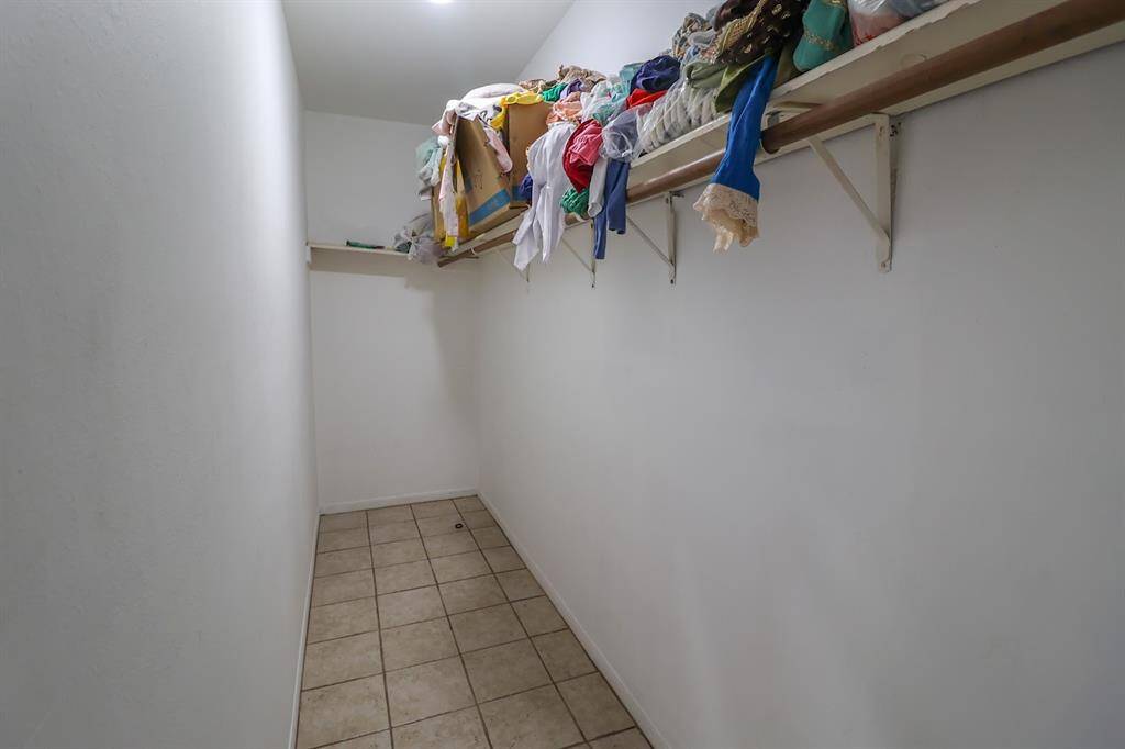 Large walk-in closet.