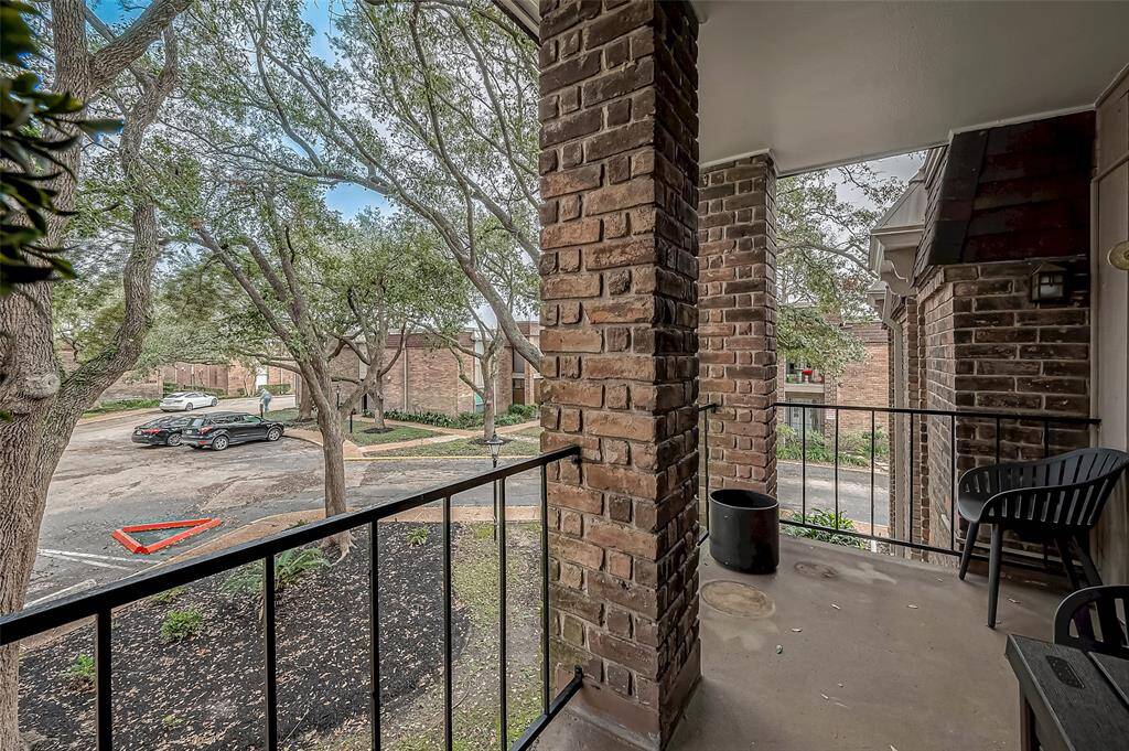 Nice views from the spacious second floor patio.