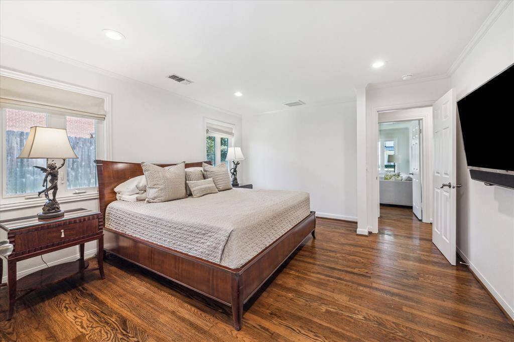 On the other side of the home we enter into the master suite!