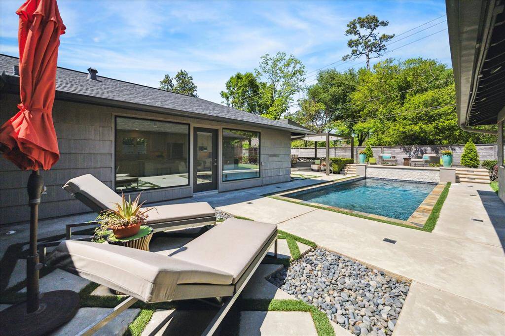 A fantastic outdoor view from just outside the master suite exit to the outside.