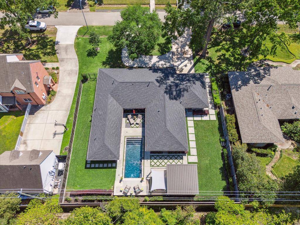 Aerial view with a new roof in 2020!
