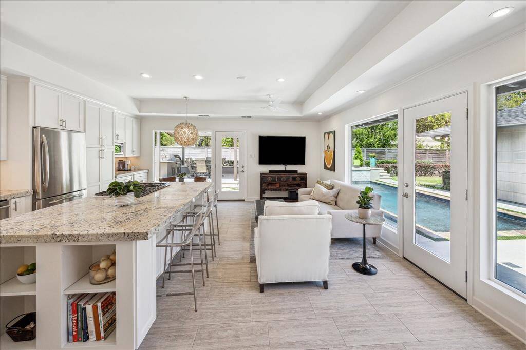 Entering from the front of the home into the large kitchen area!