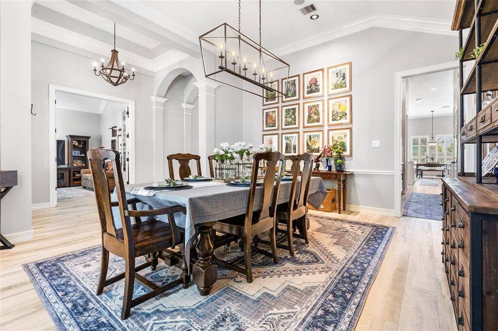 LOCATED CONVENIENTLY OFF THE KITCHEN, ADJACENT TO THE BUTLER'S PANTRY.
