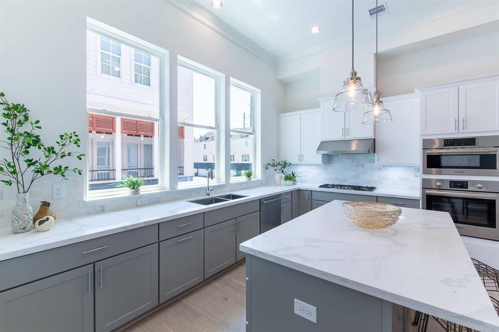 Similar home/ floorplan. Bosch appliances and large island.