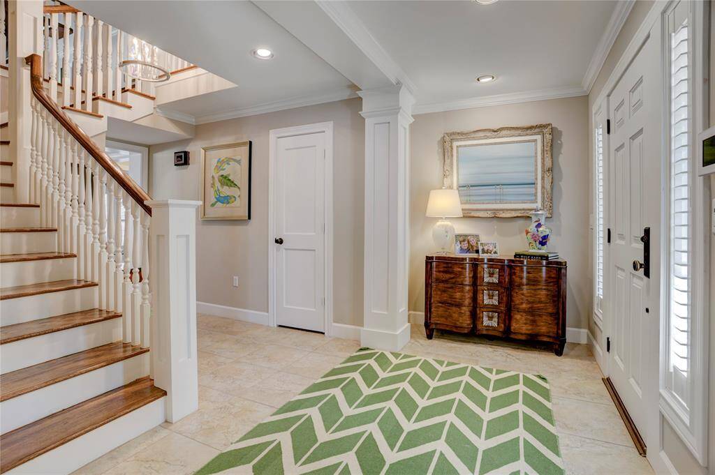 A view of the entry way