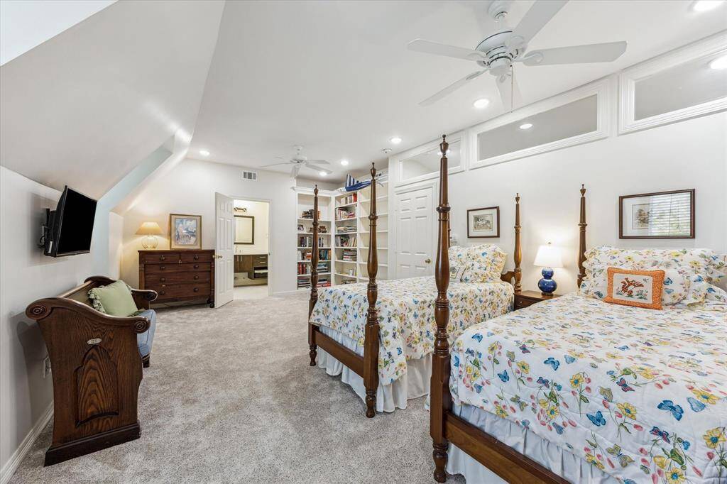 Third floor bedroom is enormous and could also be game room, additional work space, or other flex space.