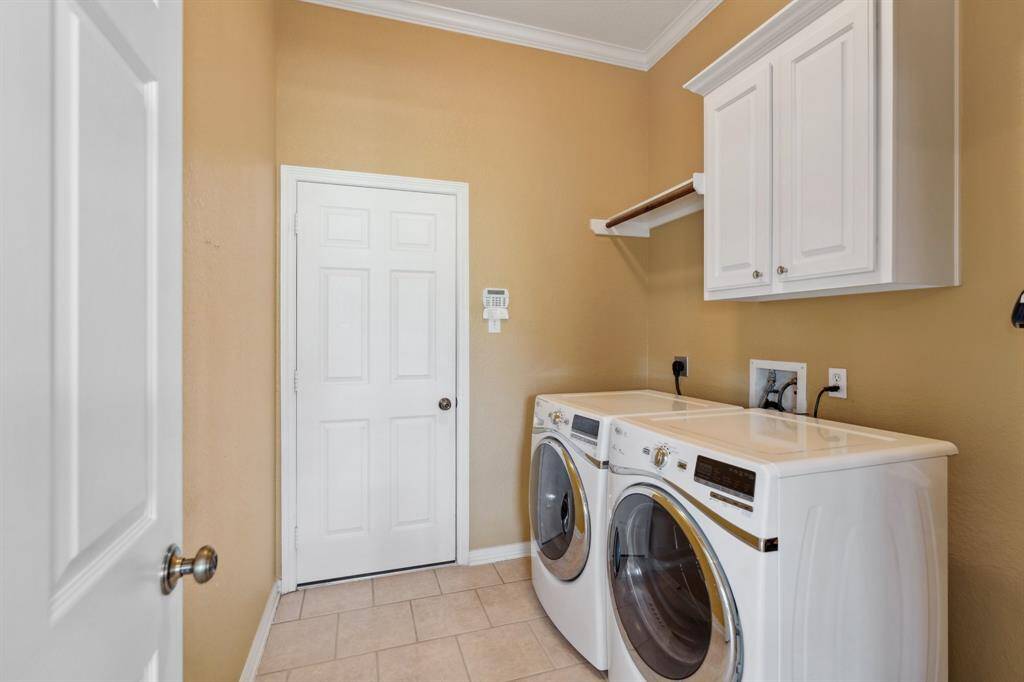 Convenient first-floor laundry room for easy everyday access.