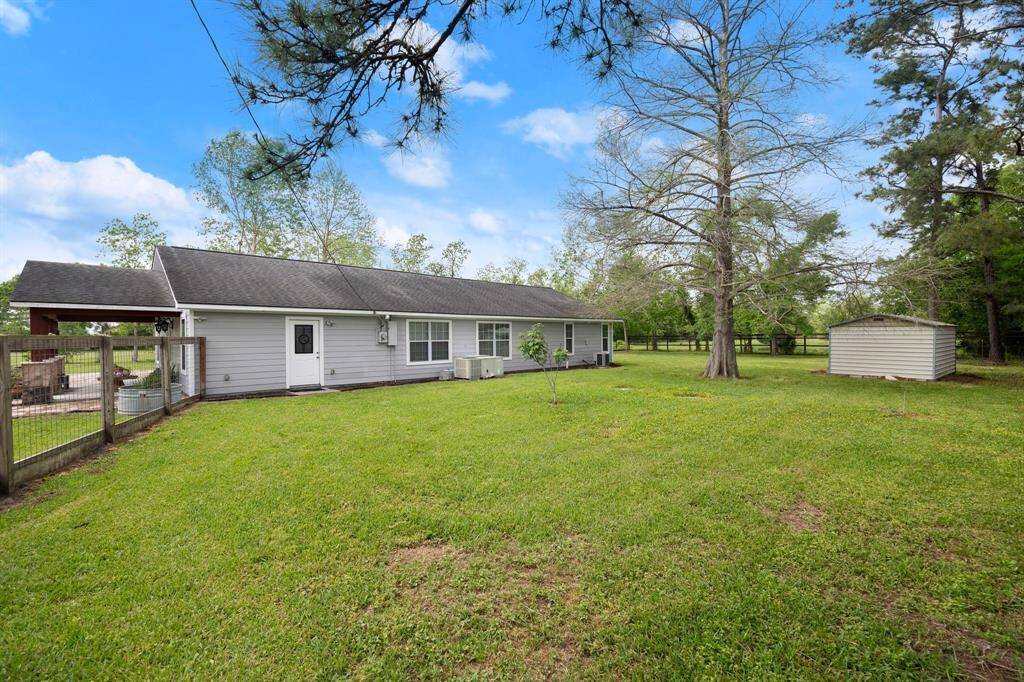 Separate fenced in backyard