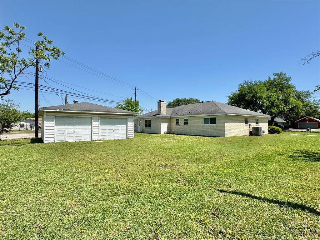 Detached two-car garage. Can be used for vehicles or storage.
