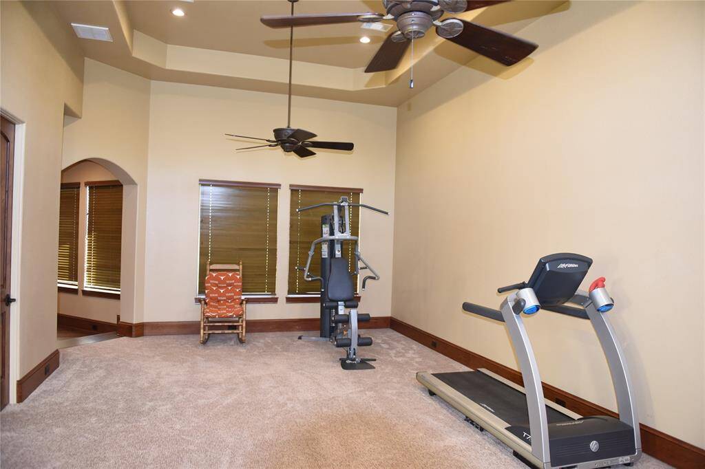 1st guest suite wall to wall carpet, and wood blinds